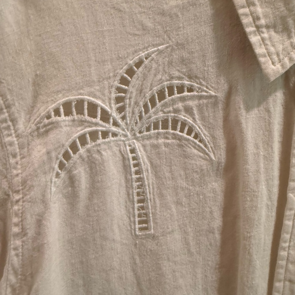 The Rails Embroidered Palm-Print Button-Up Shirt - Picture 2 of 4